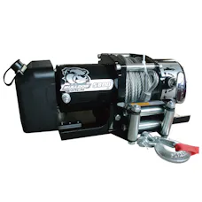 Bulldog Winch 10029 5800lb Trailer Winch, 55' wire Rope, Roller Fairlead, Mnt Plate, Low Profile