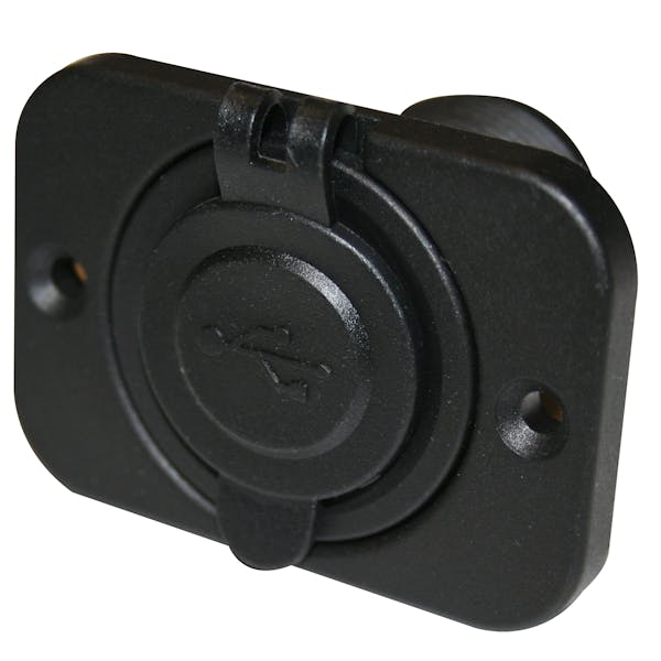 Bulldog Winch Co LLC 20287 USB Power Socket, Dual 5V 1A & 2.1A with cover & 3 Mounting Brackets