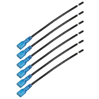 Bulldog Winch Co LLC 20329 Switch Wire 16awg, spade to open, black, 6pcs