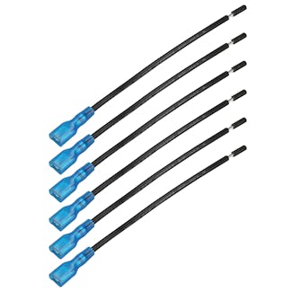 Bulldog Winch Co LLC 20329 Switch Wire 16awg, spade to open, black, 6pcs