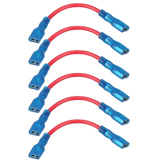 Bulldog Winch Co LLC 20330 Switch Wire 16awg, spade to spade, red, 6pcs