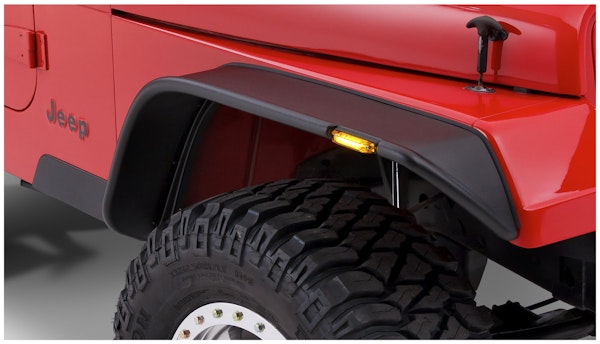 Bushwacker 10067-07 Flat Style Jeep Fender Flares, 2pc