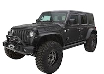 Bushwacker 10923-07 Flat Style Jeep Fender Flares, 4pc