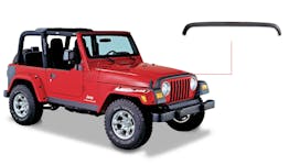 Bushwacker 14006 Trail Armor Hood Stone Guard, Black