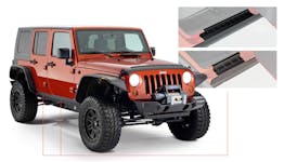 Bushwacker 14012 Trail Armor Rocker Panel and Sill Plate Covers, Black
