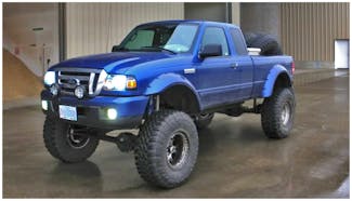 Bushwacker 21027-11 Cutout Style Fender Flares, 2pc