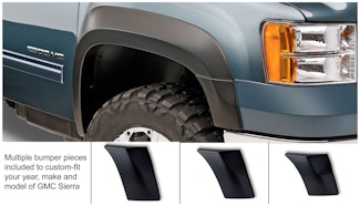 Bushwacker 40107-02 Fender Flares Extend-A-Fender Style 2Pc Front Bushwacker 40107-02 Fender Flares Extend-A-Fender Style 2Pc Front