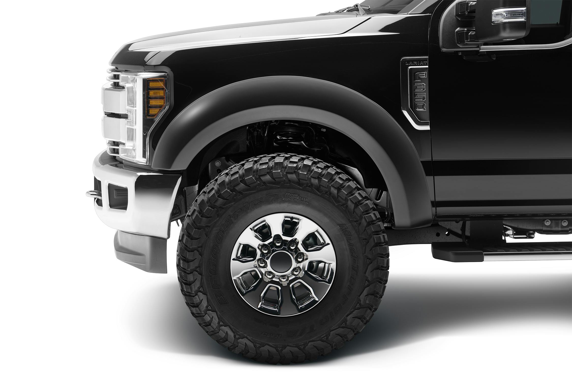 Bushwacker 20943-02 Extend-A-Fender Style Fender Flares, 4pc