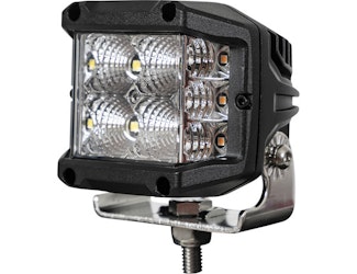 Buyers Products Company 1492232 4 Inch Wide Led Flood Light With Strobe - Square Lens