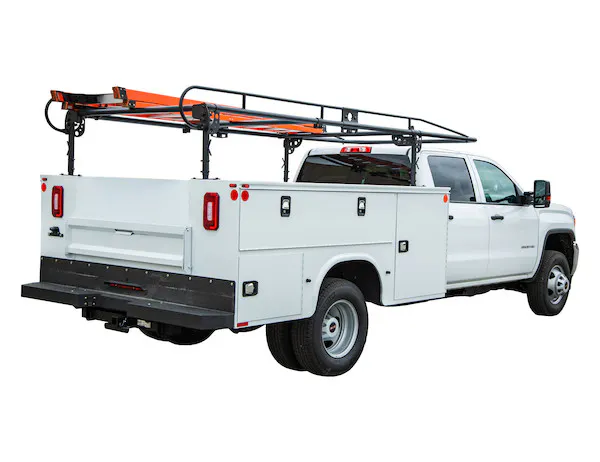 Buyers Products Company 1501250 13-1/2 Foot Black Service Body Ladder Rack