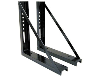 Buyers Products Company 1701005 18X18 Inch Welded Black Structural Steel Mounting Brackets