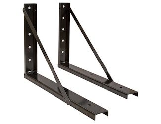 Buyers Products Company 1701015 24X24 Inch Welded Black Structural Steel Mounting Brackets