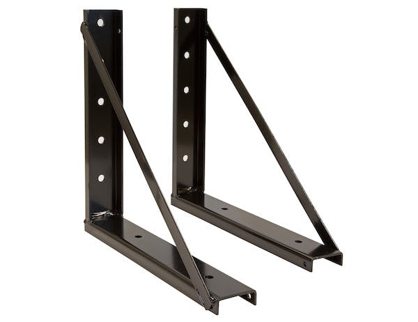 Buyers Products Company 1701016 24X24 Inch Welded Black Formed Steel Mounting Brackets