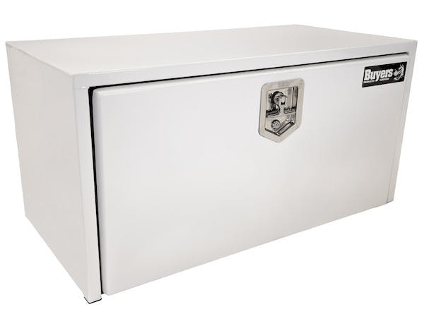 Buyers Products Company 1702403 18X18X30 Inch White Steel Underbody Truck Box