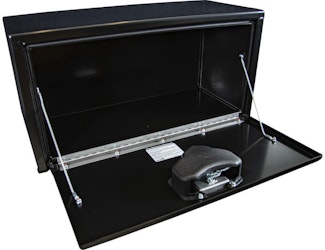 Buyers Products Company 1703324 15X13X30 Inch Black Steel Underbody Truck Box With T-Handle