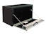 Buyers Products Company 1704705 24X24X36 Inch Black Steel Truck Box With Stainless Steel Door