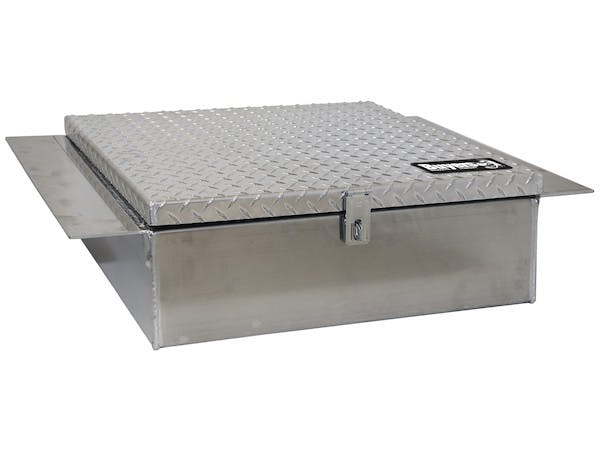 Buyers Products Company 1705190 9X24X22 Inch Heavy Duty Diamond Tread Aluminum Between-The-Frame Truck Box