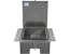 Buyers Products Company 1705381 12X24X22 Inch Diamond Tread Aluminum In-Frame Truck Tool Box With Notched Bottom