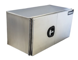 Buyers Products Company 1705445 24X24X60 Inch Xd Smooth Aluminum Underbody Truck Box With Barn Door