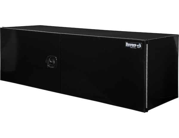 Buyers Products Company 1705950 24X24X72 Inch Xd Black Smooth Aluminum Underbody Truck Box With Barn Door