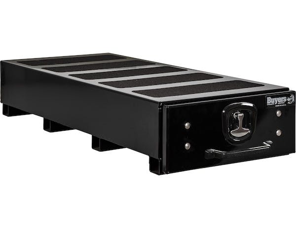 Buyers Products Company 1718365 12X48X20 Black Smooth Aluminum Slide Out Truck Bed Box