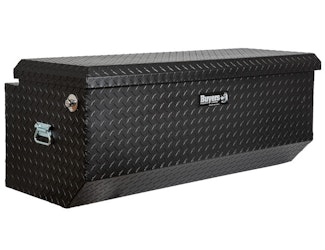 Buyers Products Company 1722010 19X20/16X47 Inch Textured Matte Black Diamond Tread Aluminum All-Purpose Chest