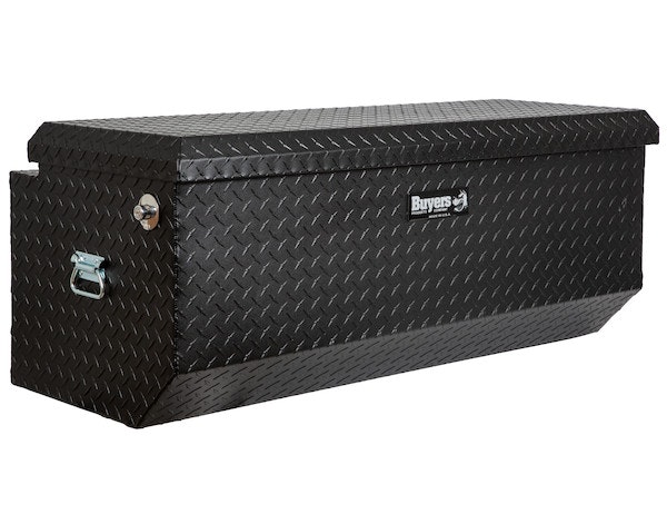 Buyers Products Company 1722010 19X20/16X47 Inch Textured Matte Black Diamond Tread Aluminum All-Purpose Chest