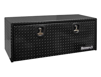 Buyers Products Company 1725110 18X18X48 Inch Black Diamond Tread Aluminum Underbody Truck Box