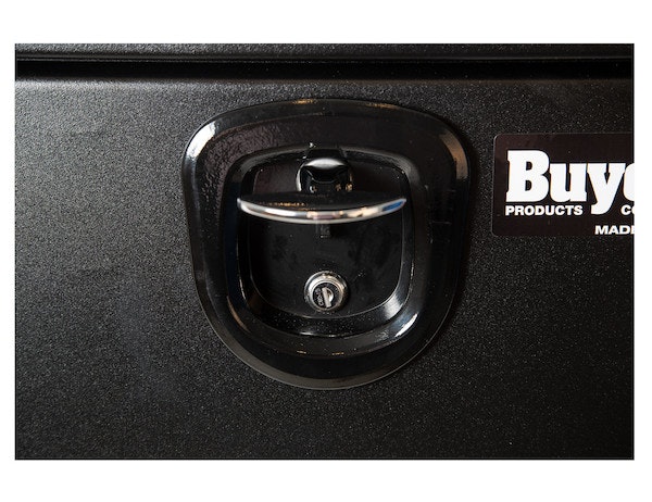 Buyers Products Company 1732305 18X18X36 Inch Black Steel Underbody Truck Box With 3-Point Latch