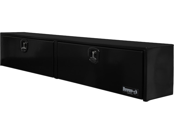 Buyers Products Company 1752156 16X13X88 Inch Black Smooth Aluminum Topsider Truck Box