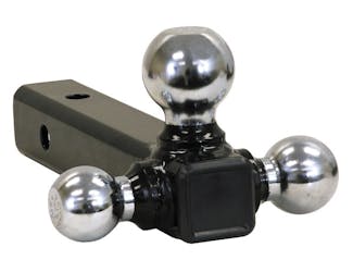 Buyers Products Company 1802205 Tri-Ball Hitch Solid Shank With Chrome Balls