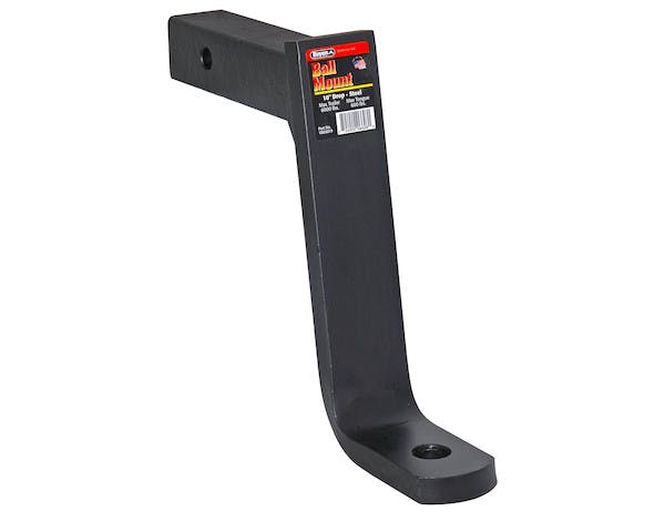 Buyers Products Company 1803019 2 Inch Ball Mount With 10-1/4 Inch Drop X 10-9/32 Inch Long Tube Black
