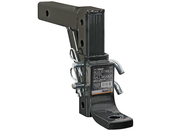 Buyers Products Company 1803090 4-Position 2 Inch Tubular Shank Adjustable Ball Mount