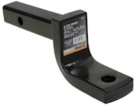 Buyers Products Company 1803105 1-1/4 Inch Ball Mount With 2-1/2 Inch Drop X 7 Inch Long Tube Black