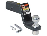 Buyers Products Company 1803313 2 Inch Black Ball Mount Kit With 2 Inch Shank And 4 Inch Drop-Cotter Pin Hitch