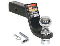 Buyers Products Company 1803314 2-5/16 Inch Black Ball Mount Kit With 2 Inch Shank 4 Inch Drop-Cotter Pin Hitch