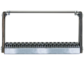 Buyers Products Company 5231130 Flexible Rubber Step With Galvanized Steel Diamond Deck-Span Tread - 30X11 Inch