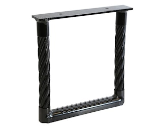 Buyers Products Company 5231212 Black Powder Coated Cable Type Truck Step - 12 X 12 X 1.38 Inch Deep