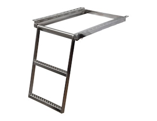 Buyers Products Company 5232001 2-Rung Stainless Steel Retractable Truck Step