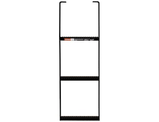 Buyers Products Company 5233612 Black Powder Coated 3-Rung Steel Truck Step With Anti-Slip Step - 12.5 X 36 Inch