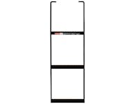 Buyers Products Company 5233612 Black Powder Coated 3-Rung Steel Truck Step With Anti-Slip Step - 12.5 X 36 Inch