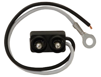 Buyers Products Company 5620250 Dot Light Plug 2-Pin Pl-10 Male With Stripped Power And #10 Ring On Ground