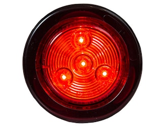 Buyers Products Company 5622102 2 Inch Red Round Marker/Clearance Light With 4 Led Kit