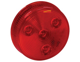 Buyers Products Company 5622550 Bulk 2.5 Inch Red Round Marker/Clearance Light With 4 Led