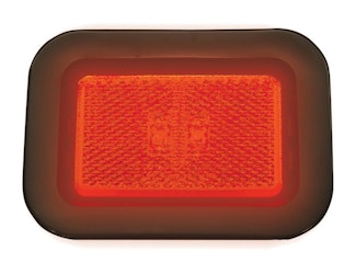 Buyers Products Company 5623112 3.125 Inch Red Rectangular Marker/Clearance Light With Reflex Kit With 2 Led