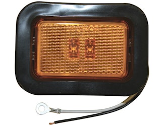 Buyers Products Company 5623122 3.125 Inch Amber Rectangular Marker/Clearance Light With Reflex Kit With 2 Led