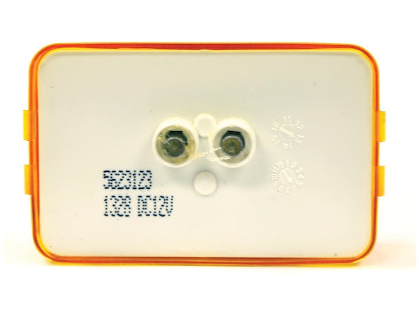 Buyers Products Company 5623123 3.125 Inch Amber Rectangular Marker/Clearance Light With Reflex With 2 Led