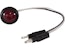 Buyers Products Company 5623413 .75 Inch Round Marker Clearance Lights - 1 Led Red With Male Bullets