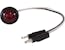Buyers Products Company 5623413 .75 Inch Round Marker Clearance Lights - 1 Led Red With Male Bullets