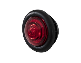 Buyers Products Company 5623414 .75 Inch Round Marker Clearance Lights - 1 Led Red With Stripped Leads